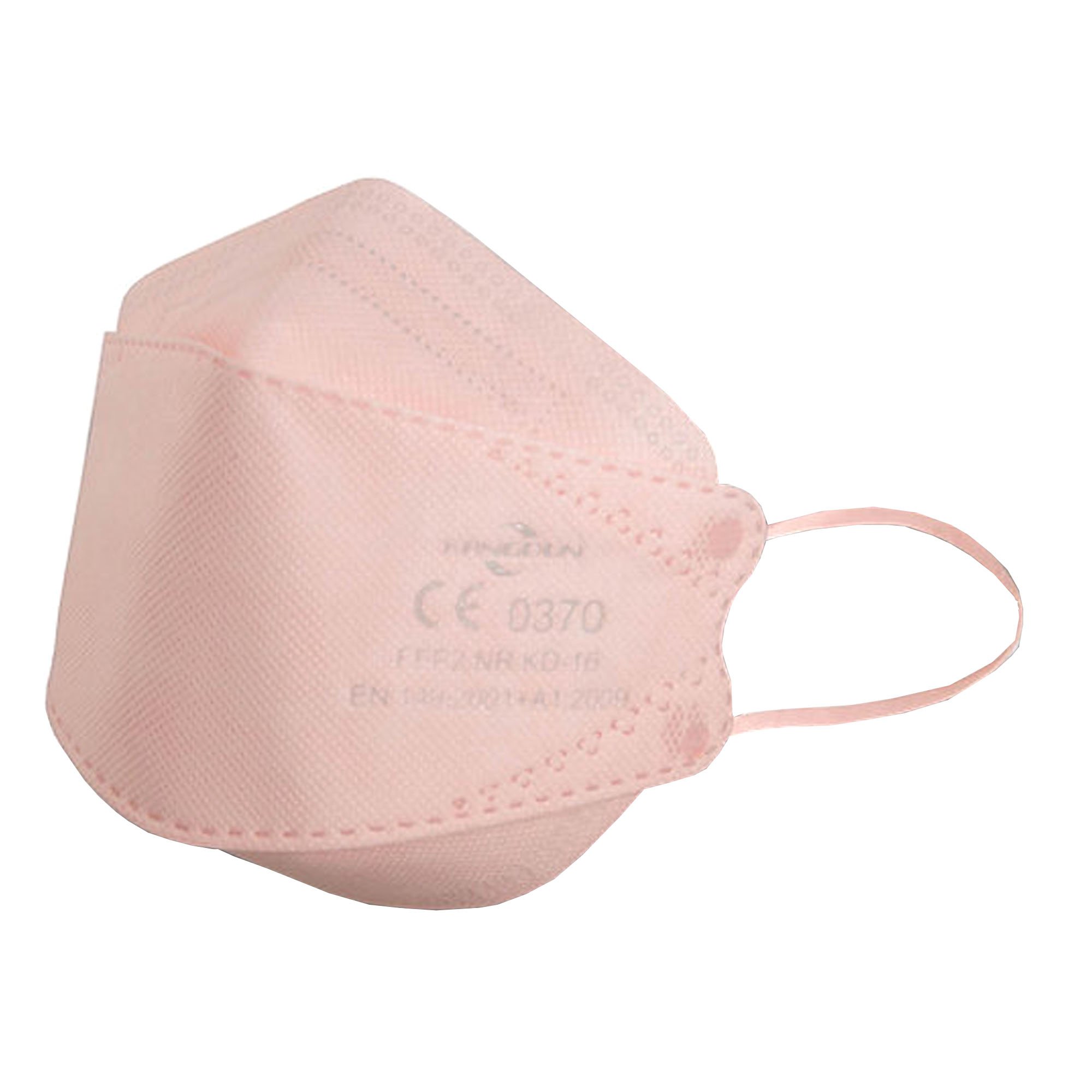 FFP2-Atemschutzmaske rosa 3D in CE-Kennzeichnung der Maske CE-0370 GL52605-28-rosa
