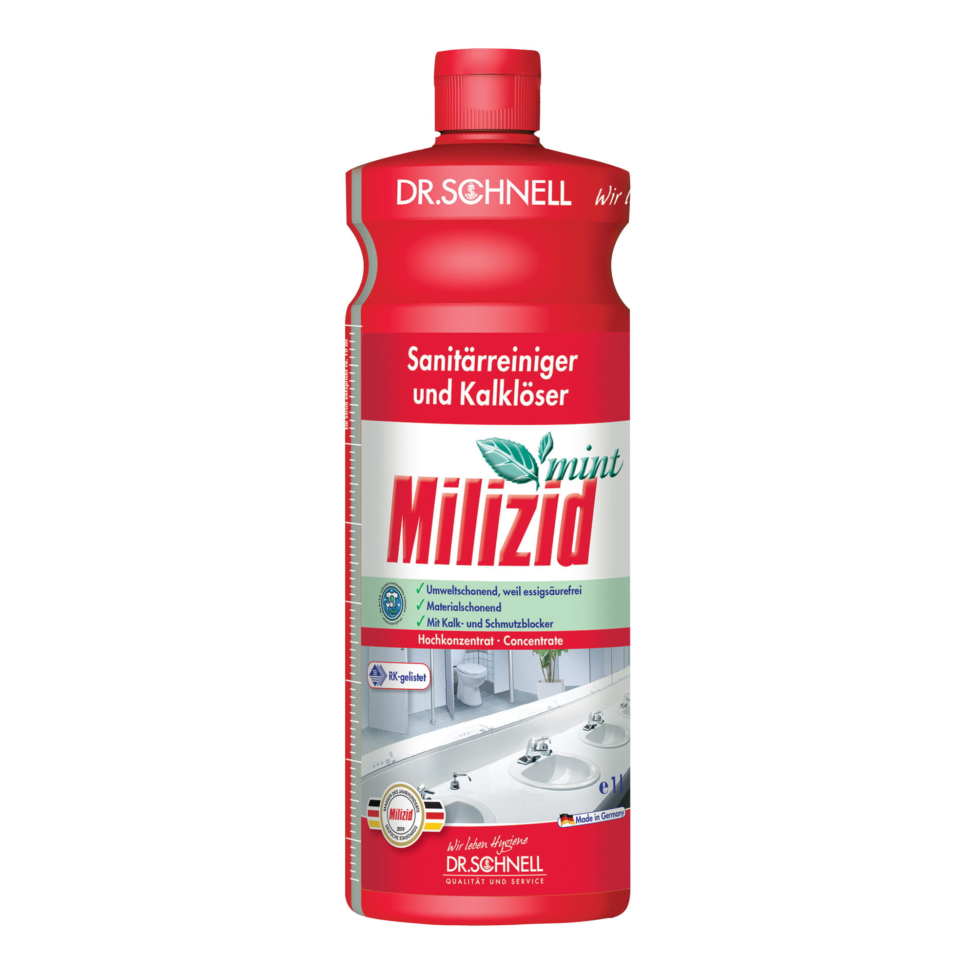 Dr. Schnell Milizid Mint Sanitärreiniger 1 Liter Flasche 00304_1