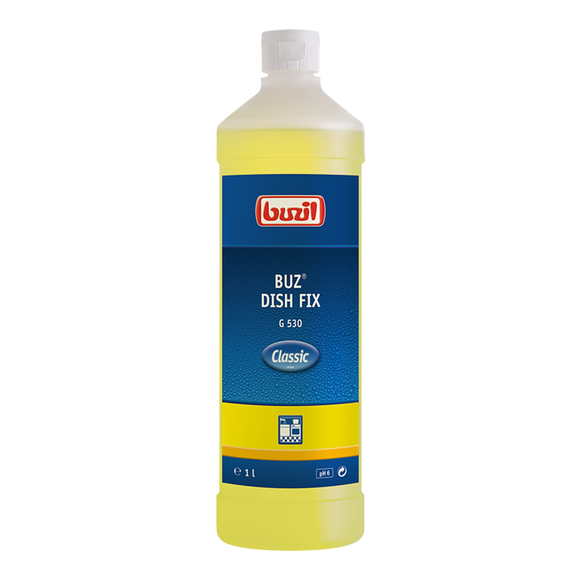 Buzil Buz Dish Fix G530 neutrales Handgeschirrspülmittel 1 Liter Flasche G530-0001RA_1