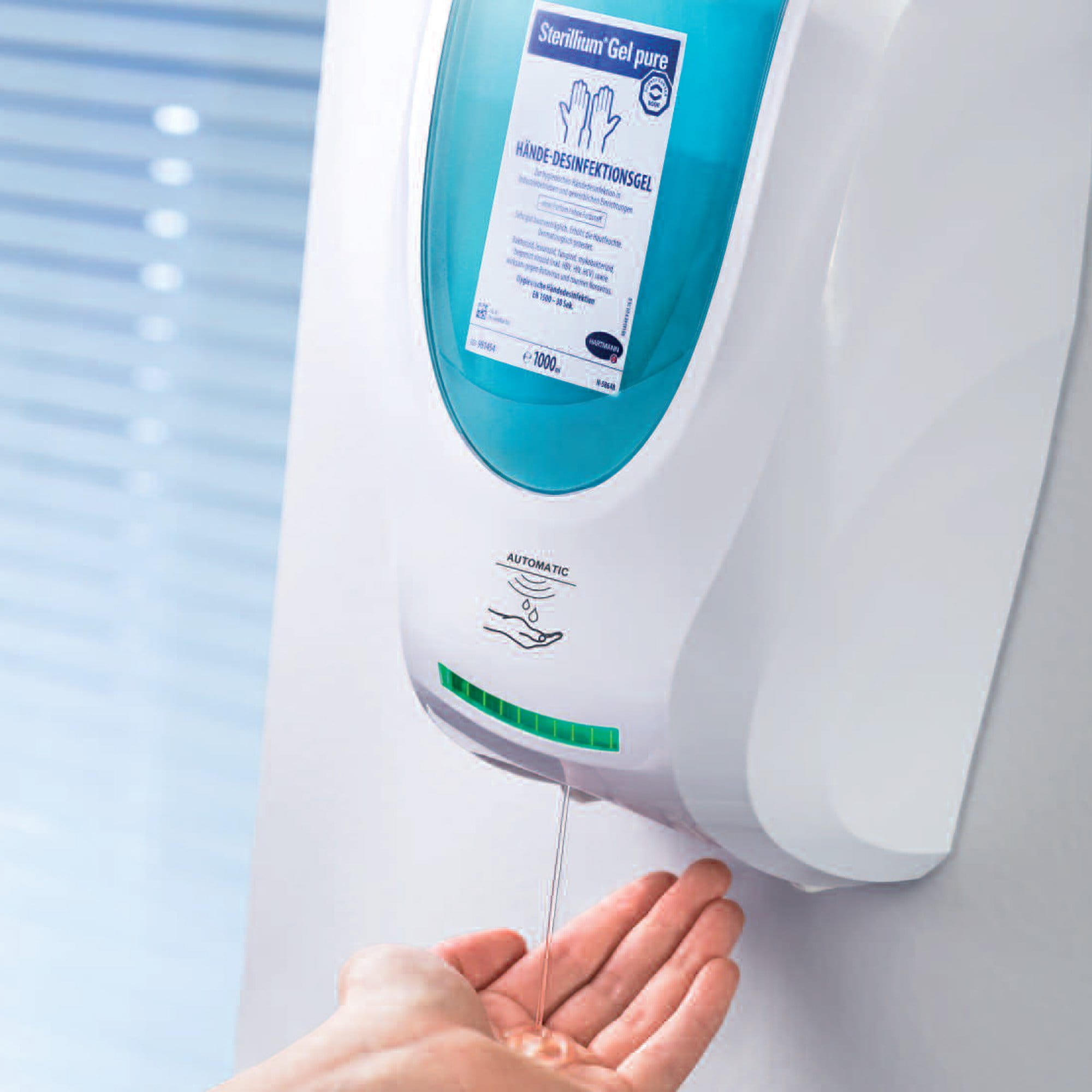 AKTION: Bode CleanSafe touchless Sensorspender + 1 l Bode Sterillium Gel pure Desinfektionsgel