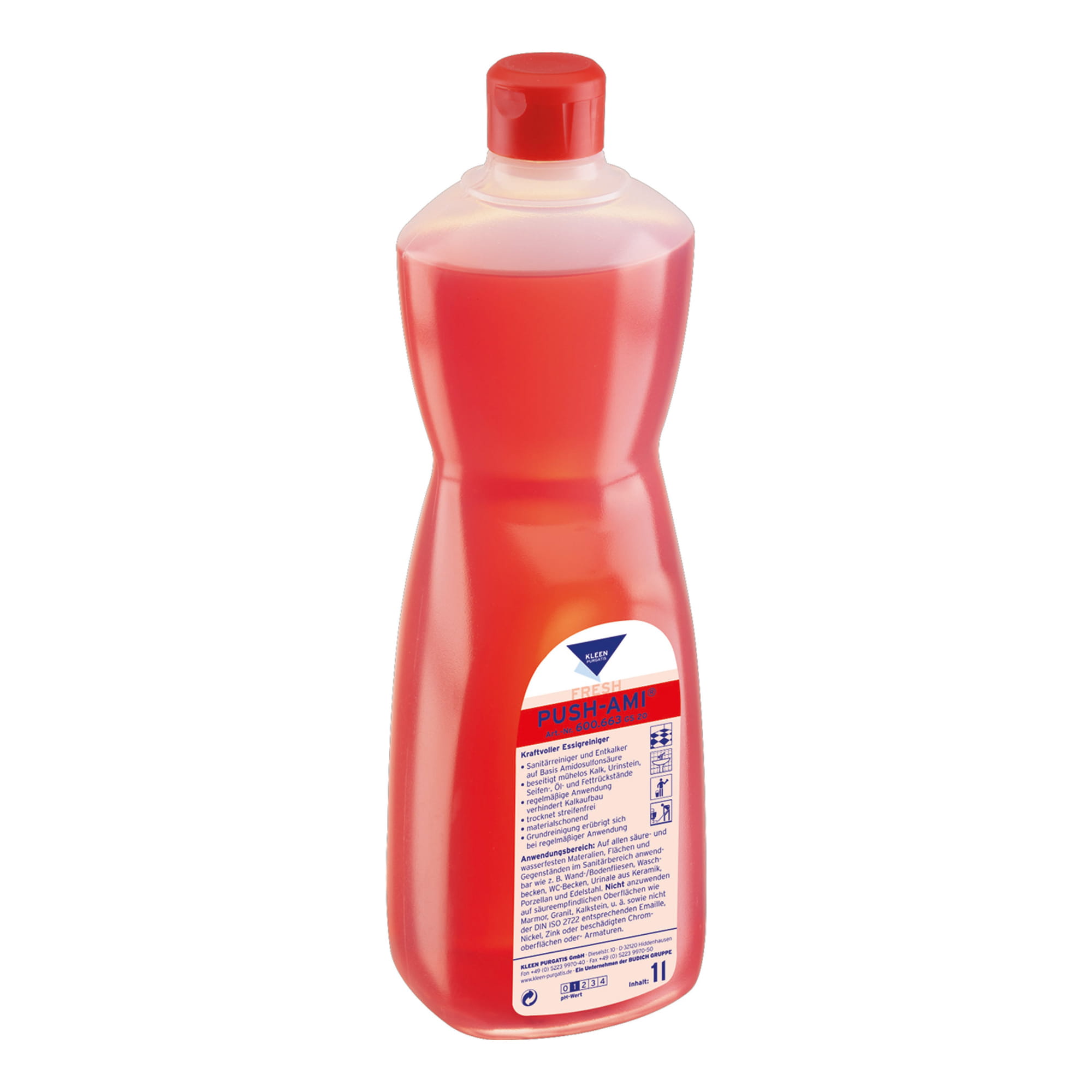 Kleen Purgatis Push-Ami Sanitärunterhaltsreiniger 1 Liter Flasche 90600663_1