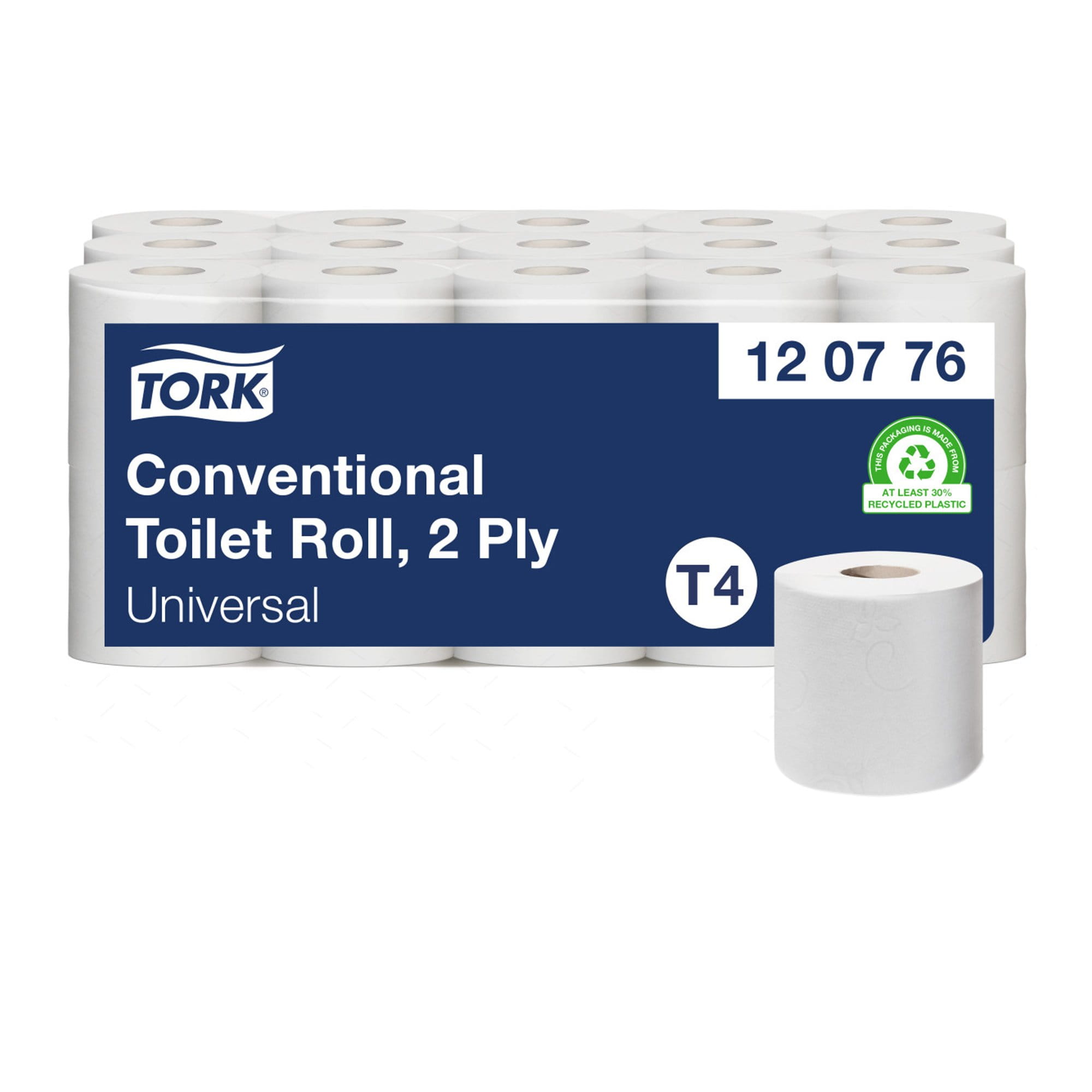 Tork Kleinrollen Toilettenpapier Universal 2-lagig 30 Rollen 120776_1