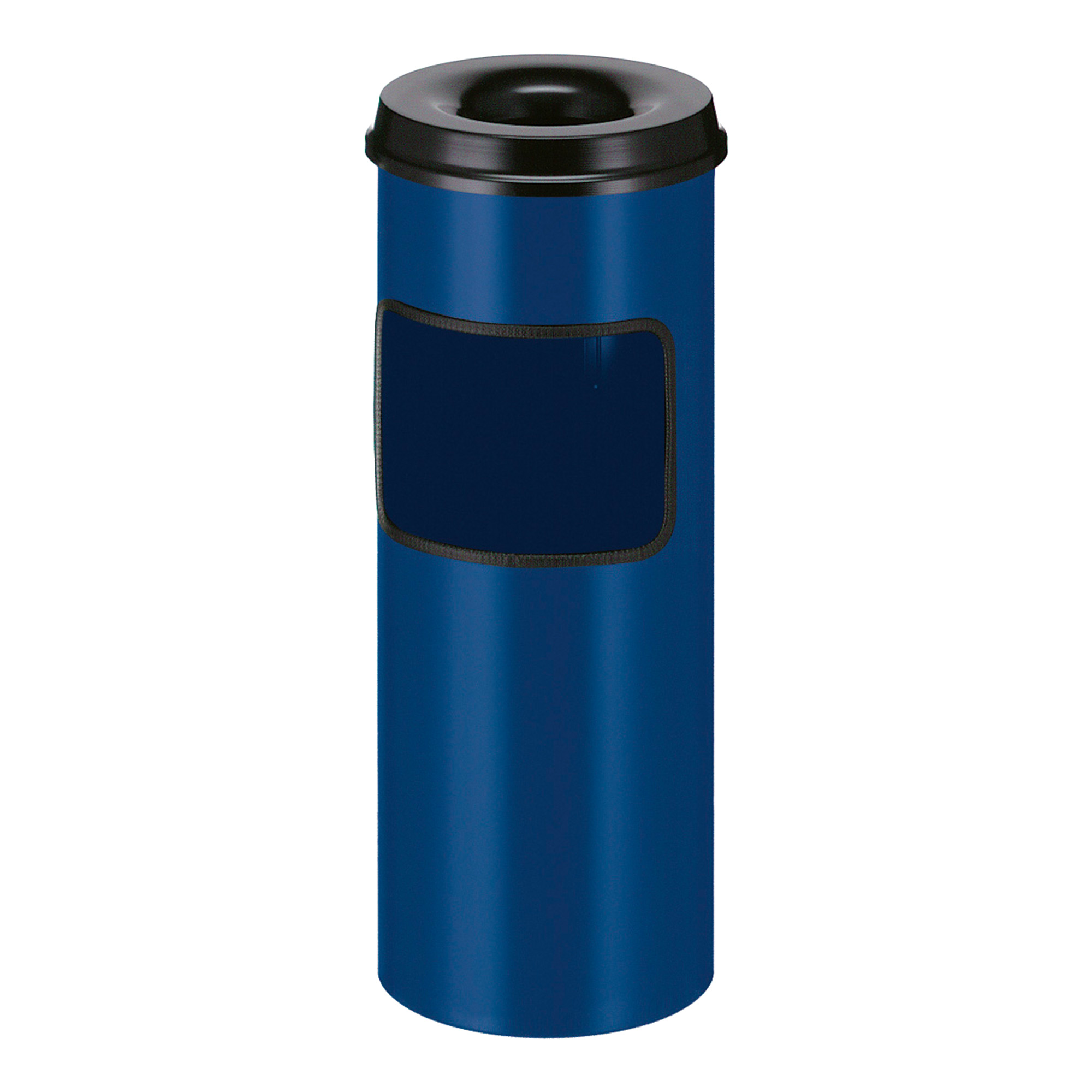 V-Part Ascher-Papierkorb 30 Liter Löscher Einwurföffnung blau/schwarz 31005680_1