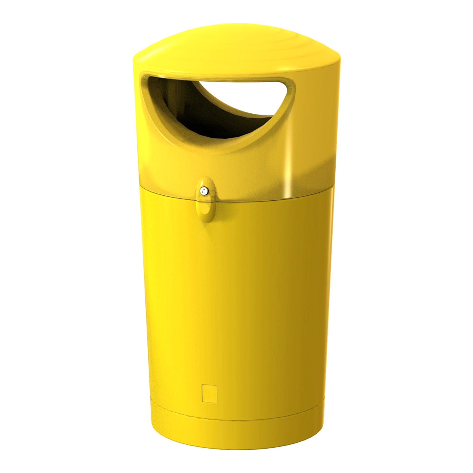 Sarima Metro Hooded Abfallhälter 100 Liter 2 Einwurföffnungen gelb 31719259_1