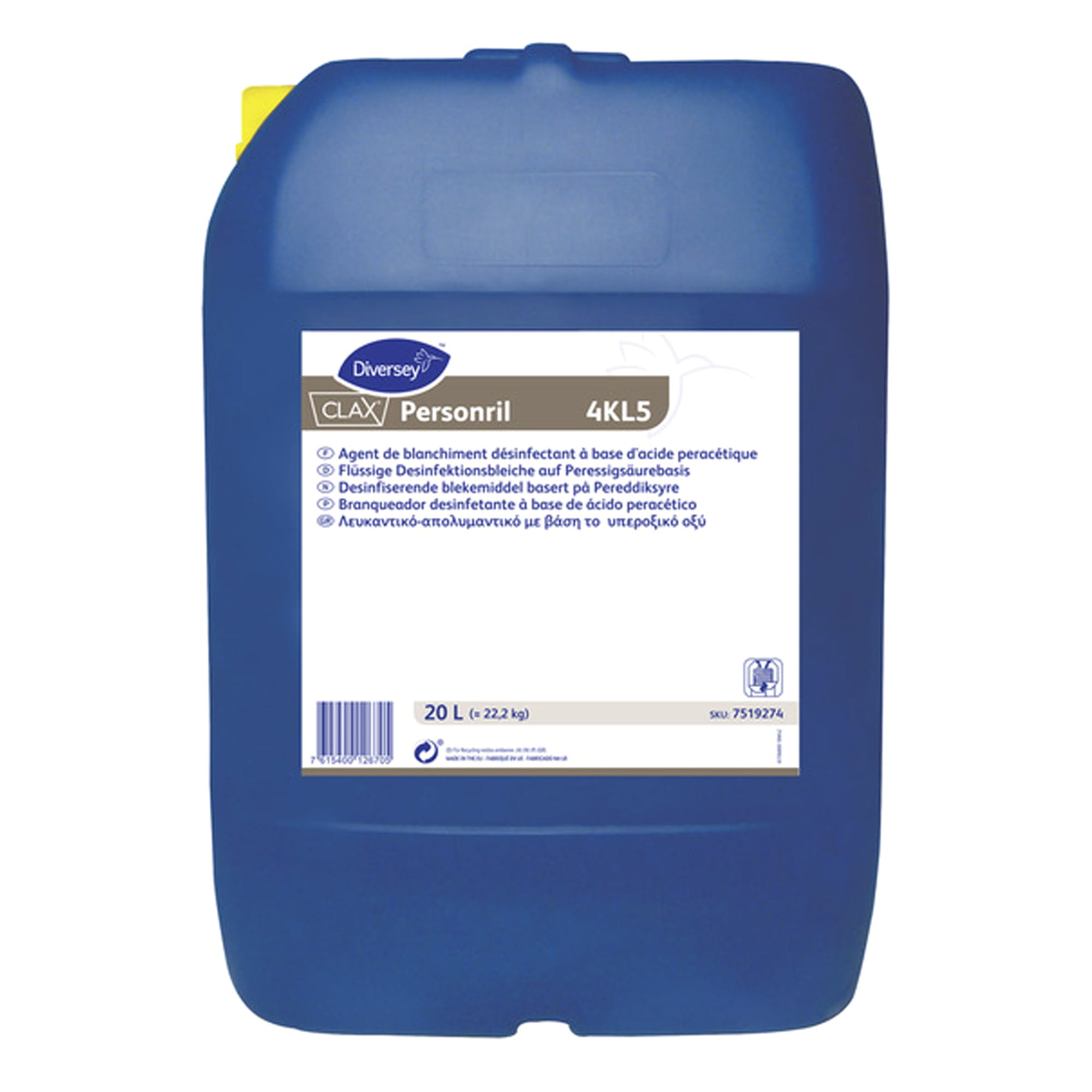 Clax Personril 4KL5 Bleich- Desinfektionsmittel 20 Liter Kanister 7519274_1