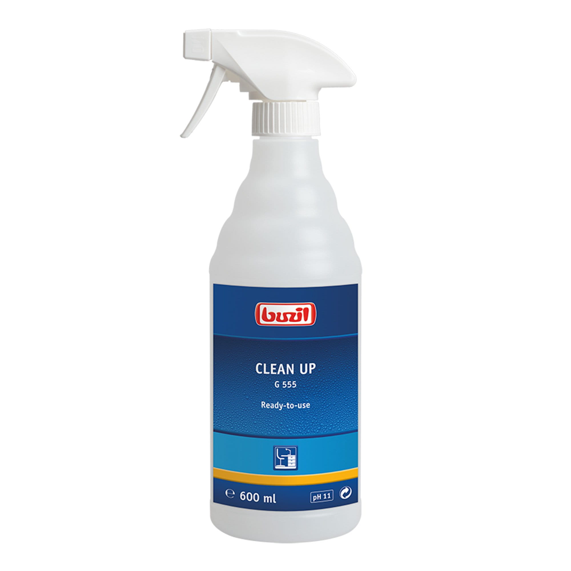 Buzil Clean Up G555 gebrauchsfertiger Fleckentferner 600 ml Flasche G555-0600RA_1