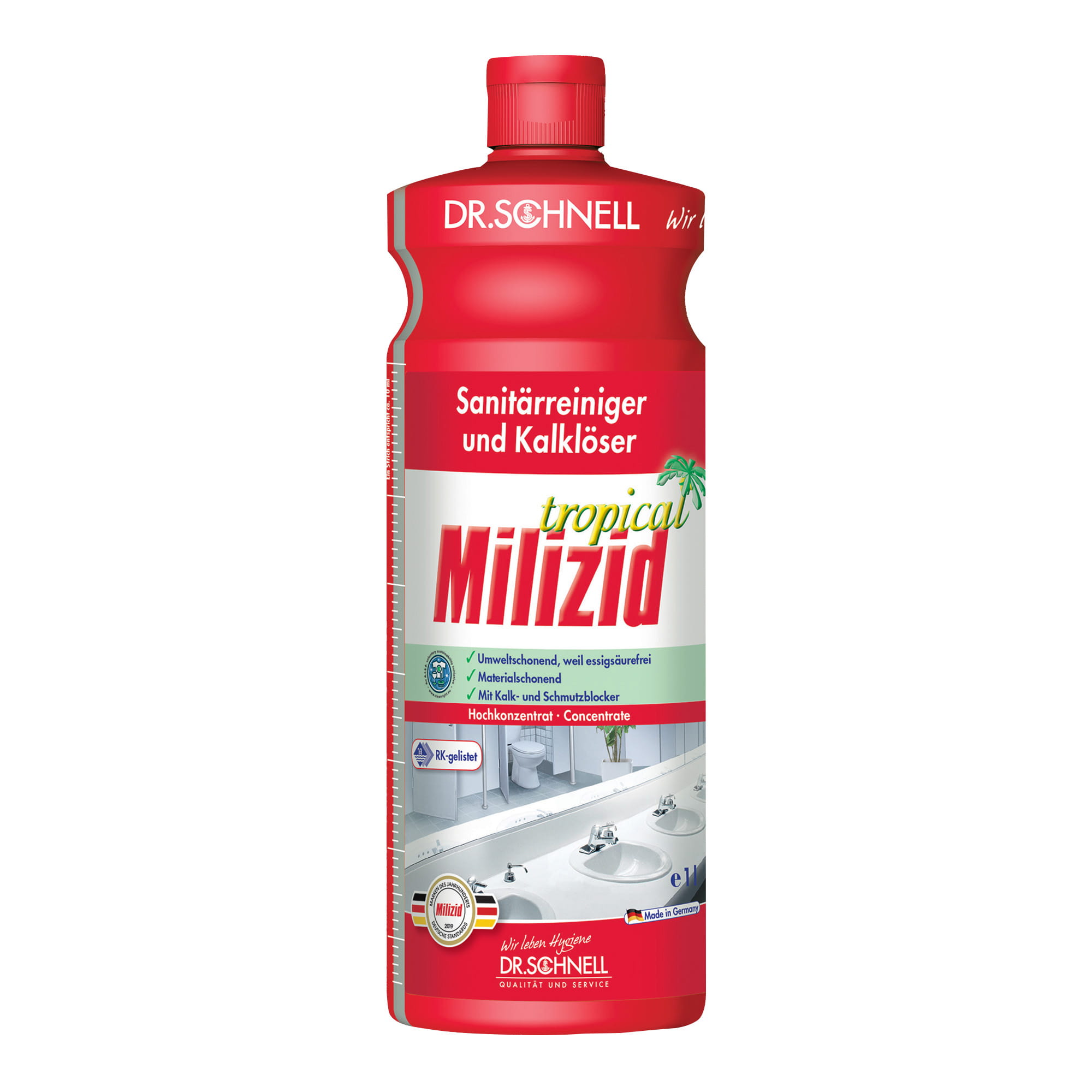 Dr. Schnell Milizid Tropical Sanitärreiniger 1 Liter Flasche 00204_1