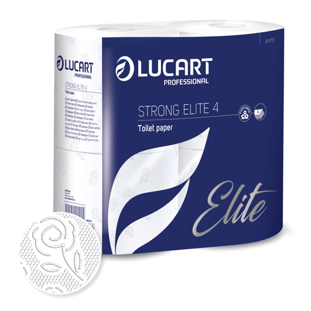 Lucart Strong Elite 4 Toilettenpapier 4-lagig 140 Blatt 56 Rollen 811717_1