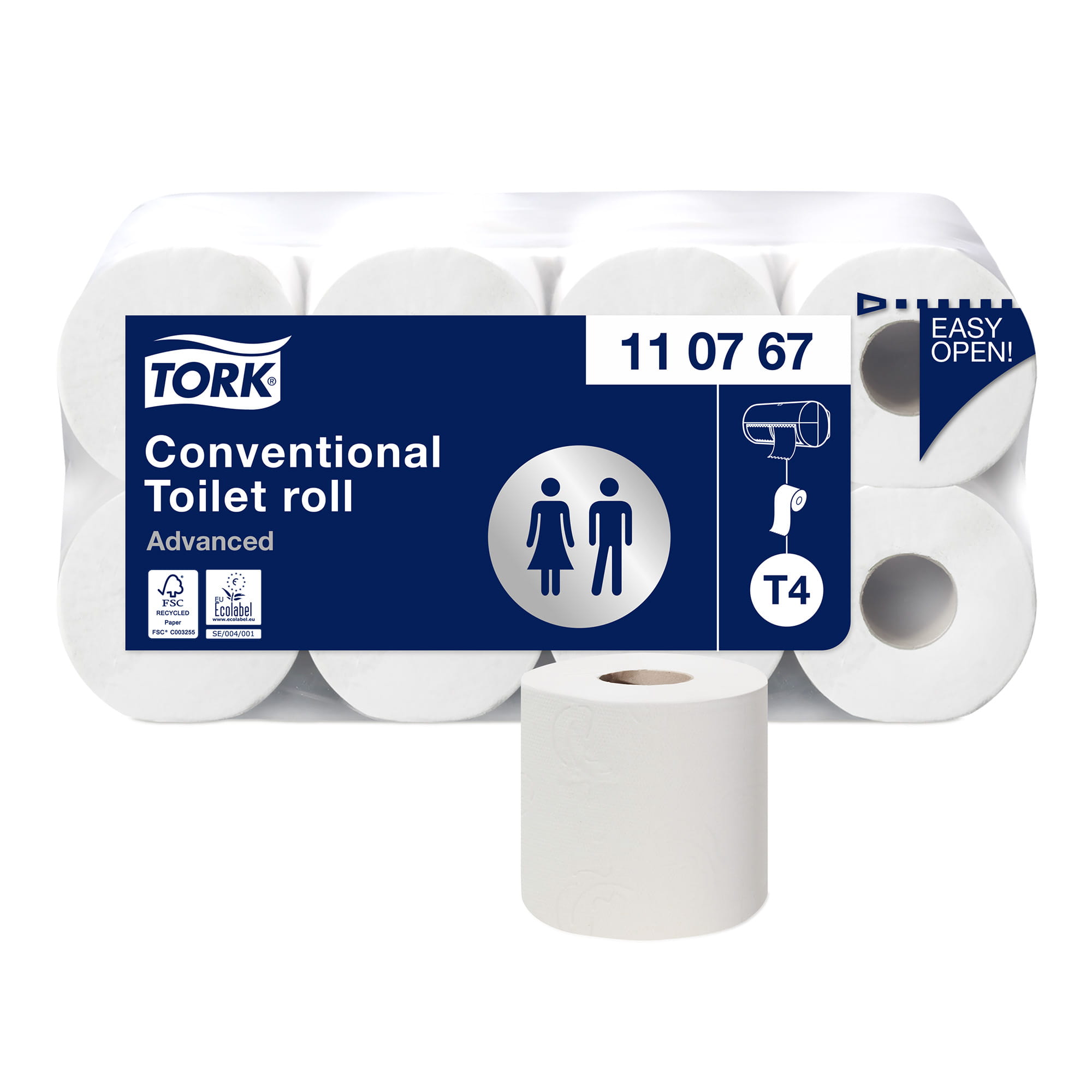 Tork Advanced Toilettenpapier 2-lagig 250 Blatt 64 Rollen 110767_1