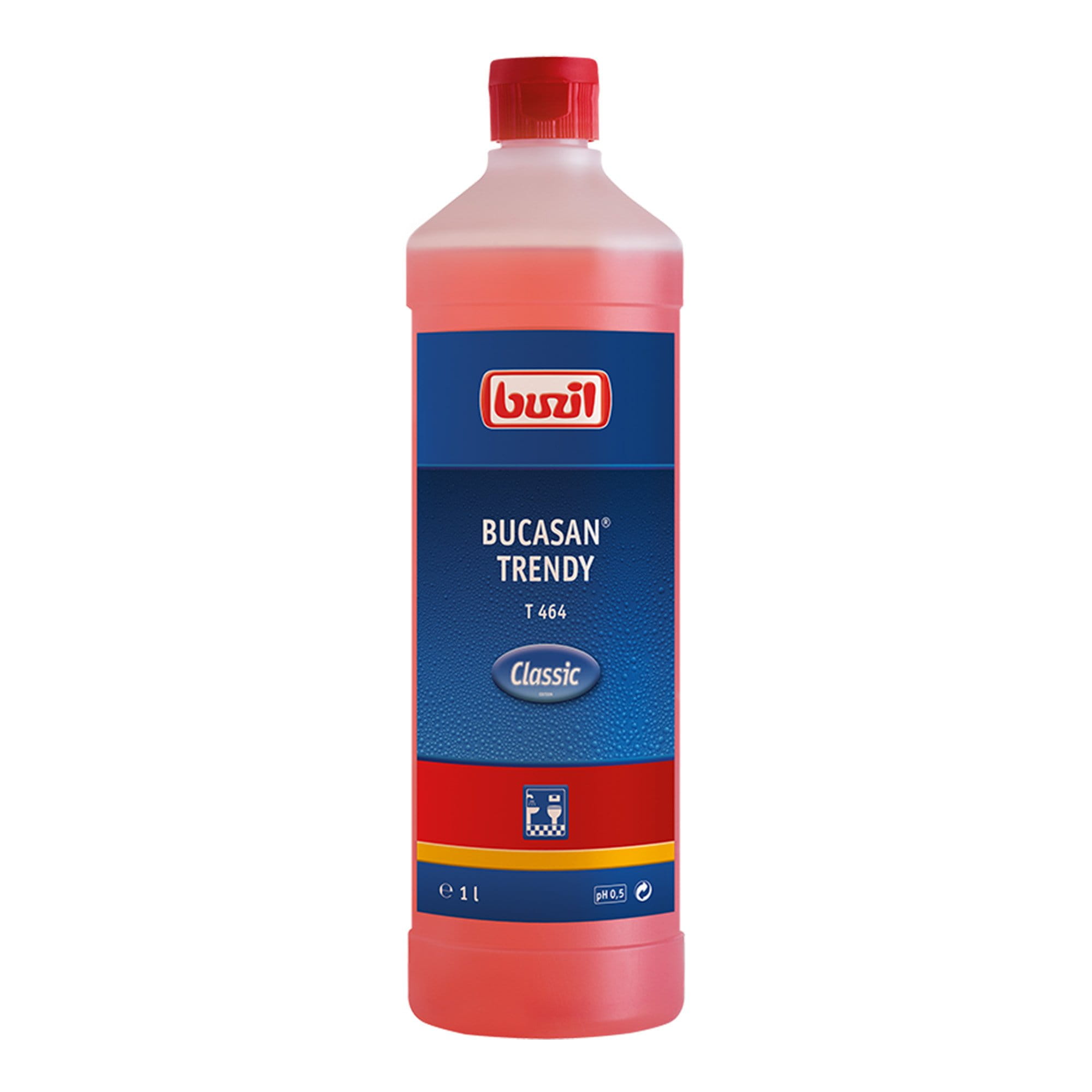 Buzil Bucasan Trendy T464 Sanitärunterhaltsreiniger 1 Liter Flasche T464-0001RA_1