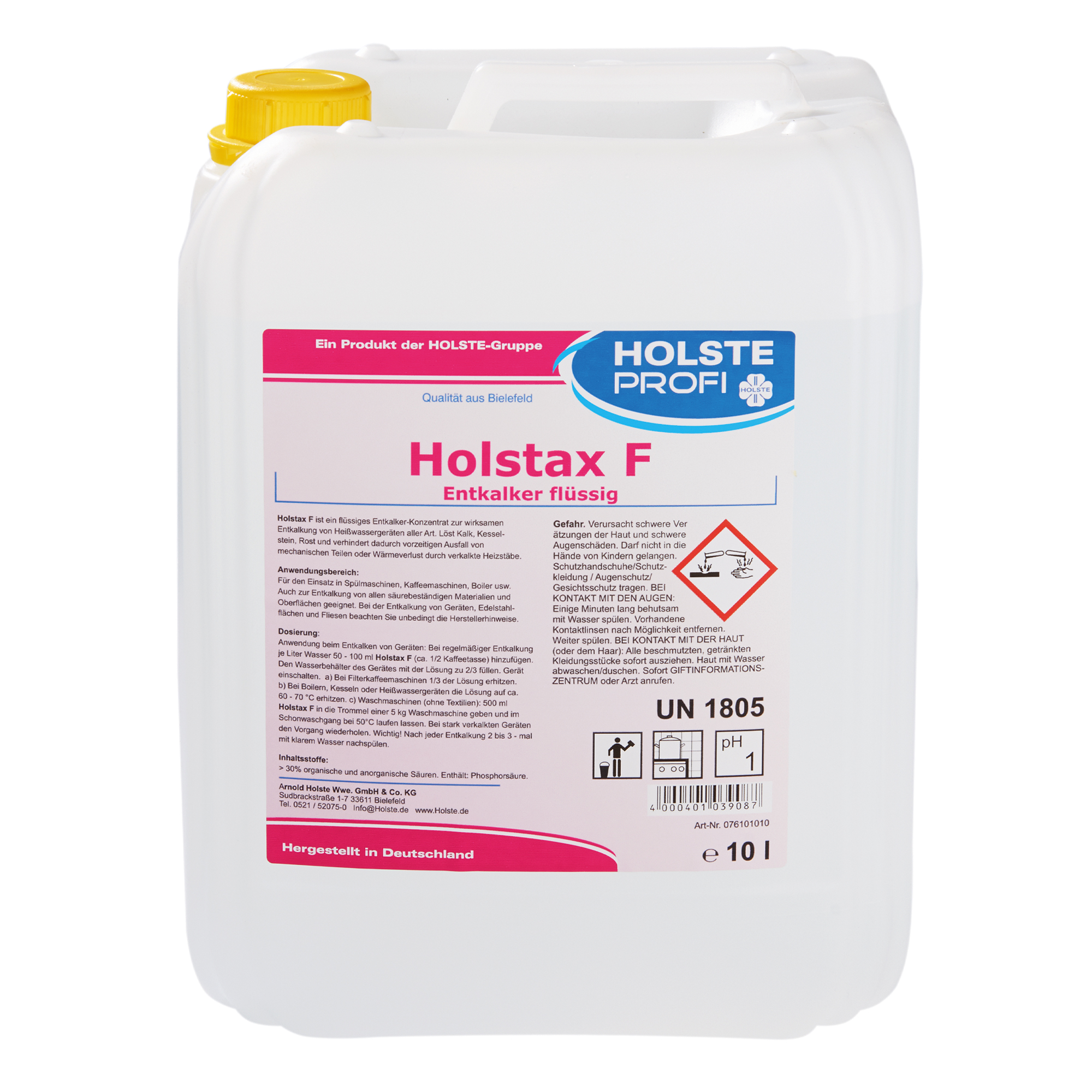 Holste Entkalker Holstax F 10 Liter Kanister 076101010_1