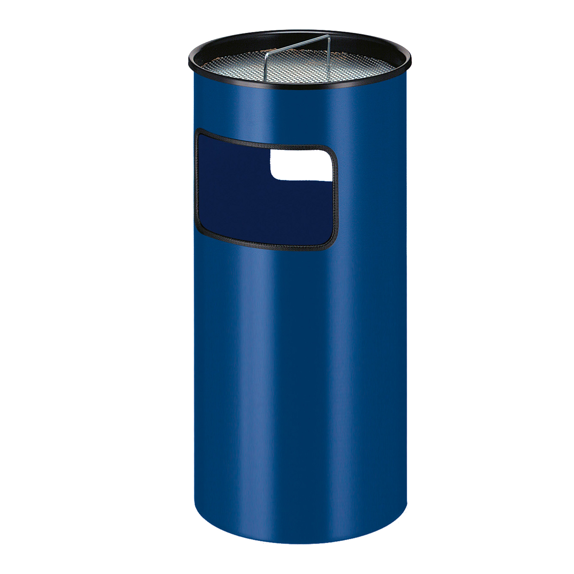 V-Part Ascher-Papierkorb 50 Liter Einwurföffnung blau 31002900_1