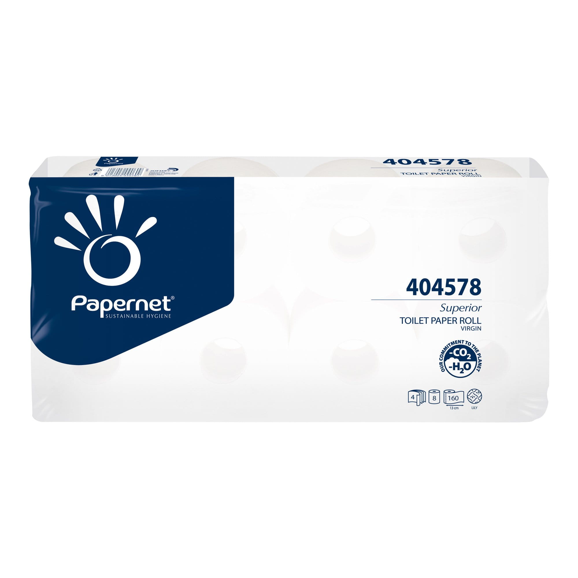 Papernet Toilettenpapier Zellstoff, 4-lagig, 150 Blatt 72 Rollen 404578_1