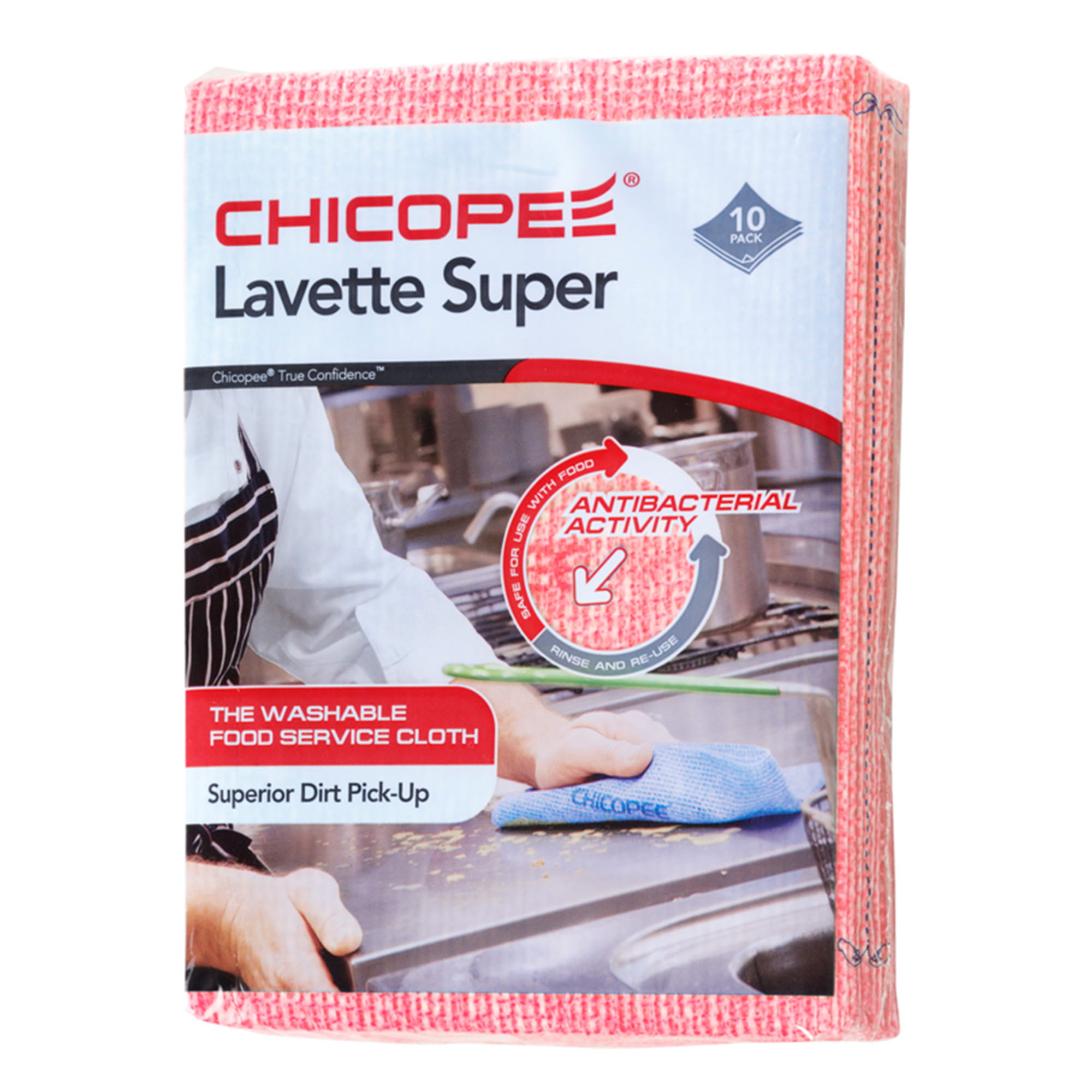 Chicopee Lavette Super Wisch- Spültücher, 10 Stück rot 7453100_1