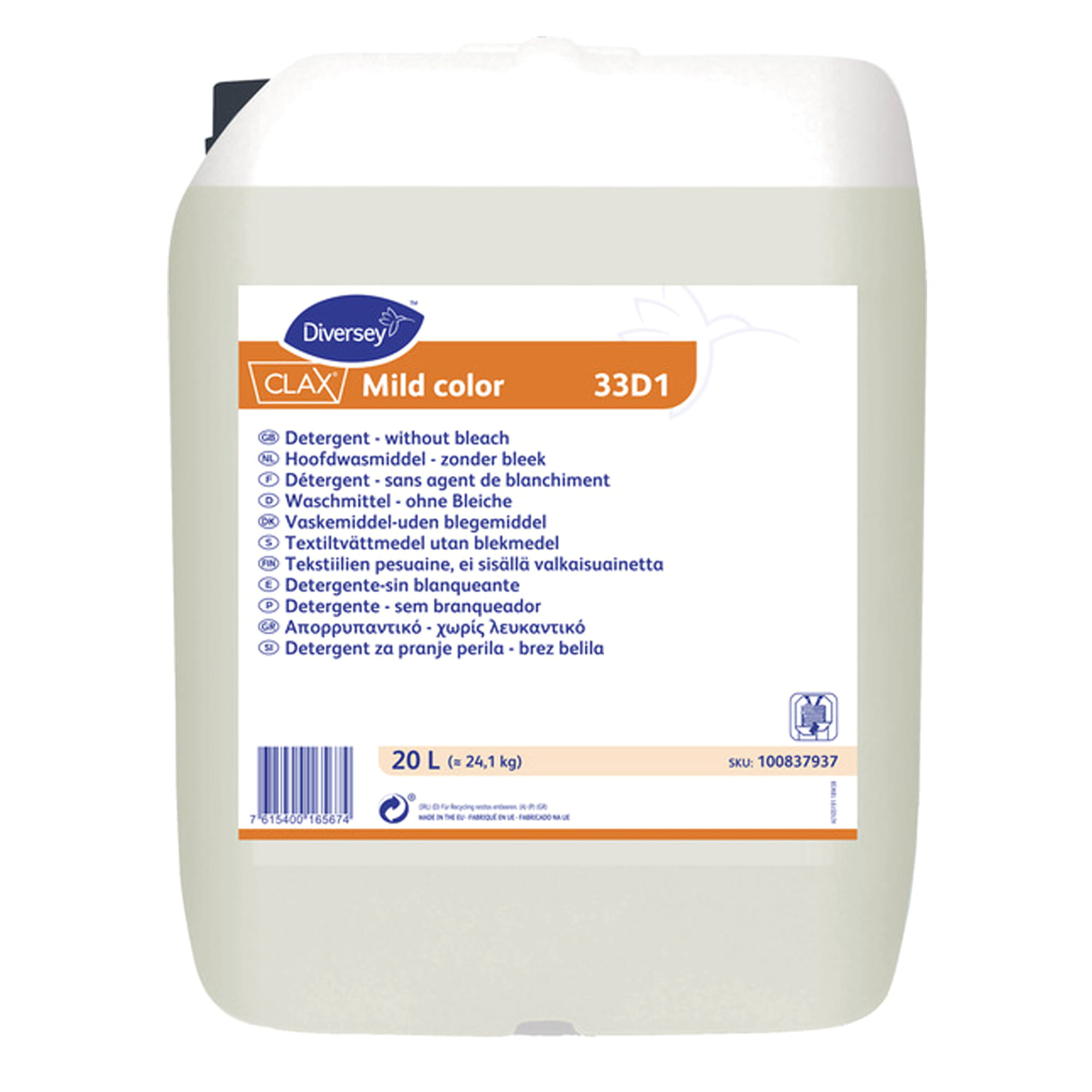 Clax Mild Color 33D1 flüssiges Bunt- Feinwaschmittel 20 Liter Kanister 100837937_1