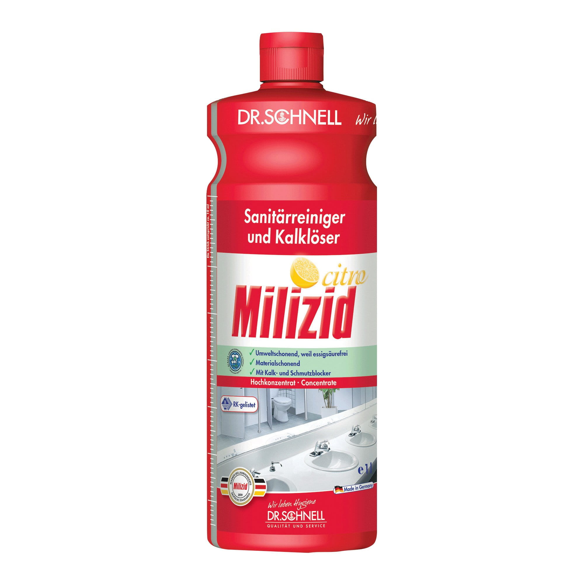 Dr. Schnell Milizid Citro Sanitärreiniger 1 Liter Flasche 00557_1