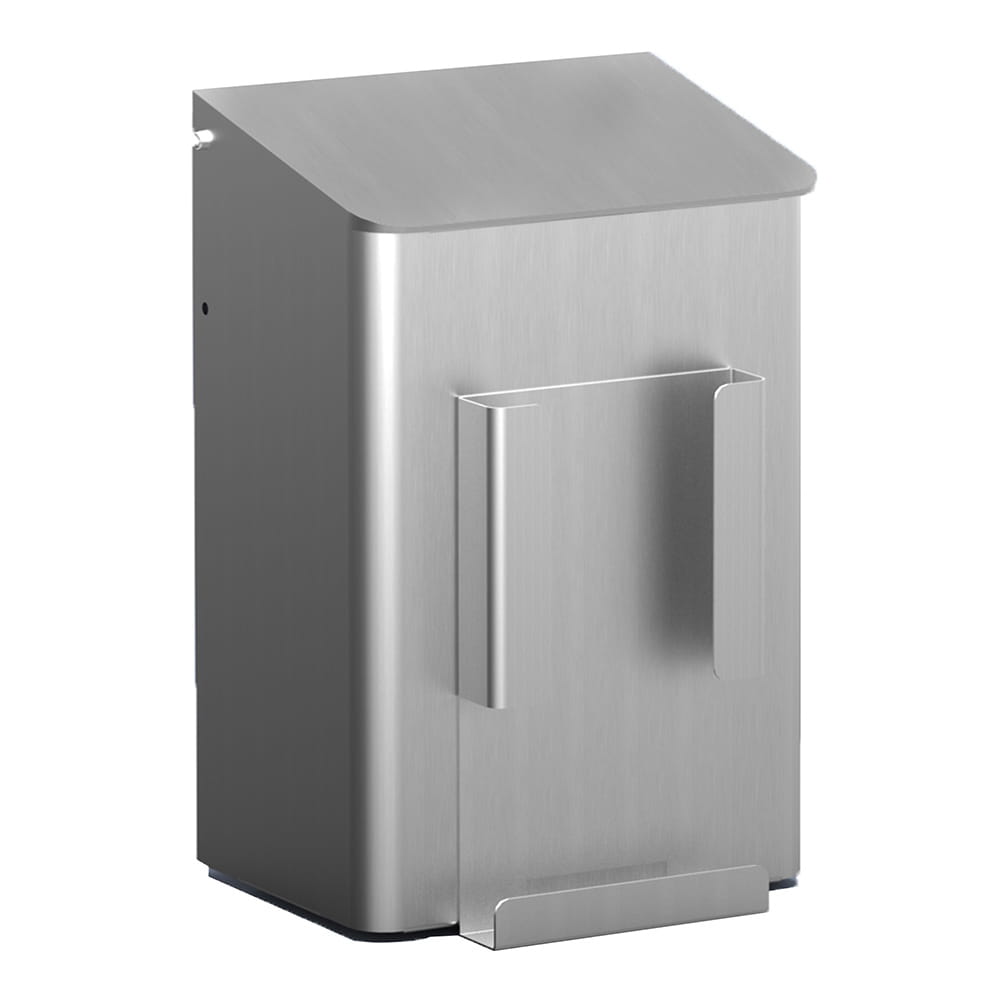 MediQo-line Hygiene-Abfallbehälter 6 Liter Hygienebeutelhalter MQWB6HBH Aluminium 8240_1