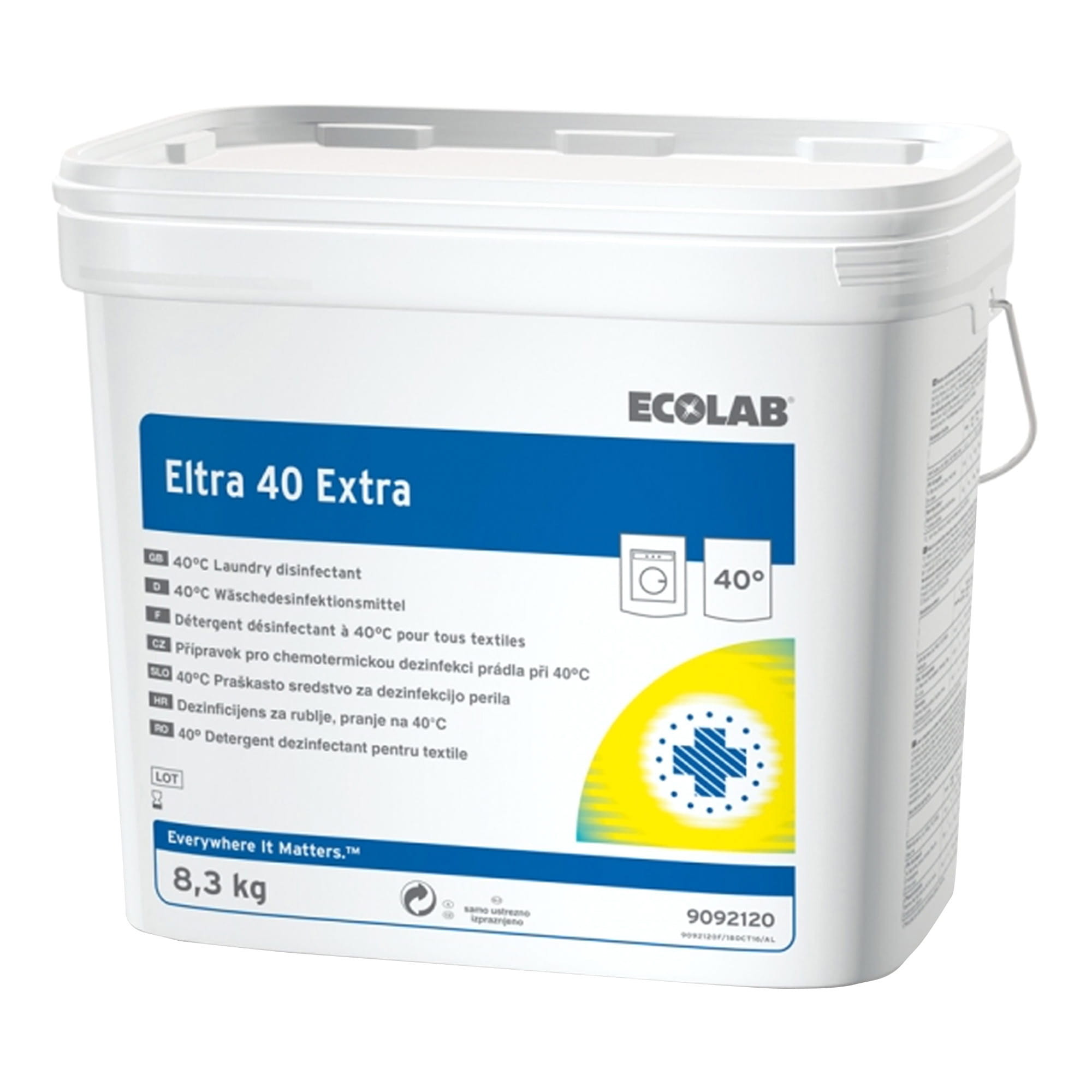 Ecolab Eltra 40 Extra Desinfektionswaschmittel 8,3 kg Eimer 9092120_1