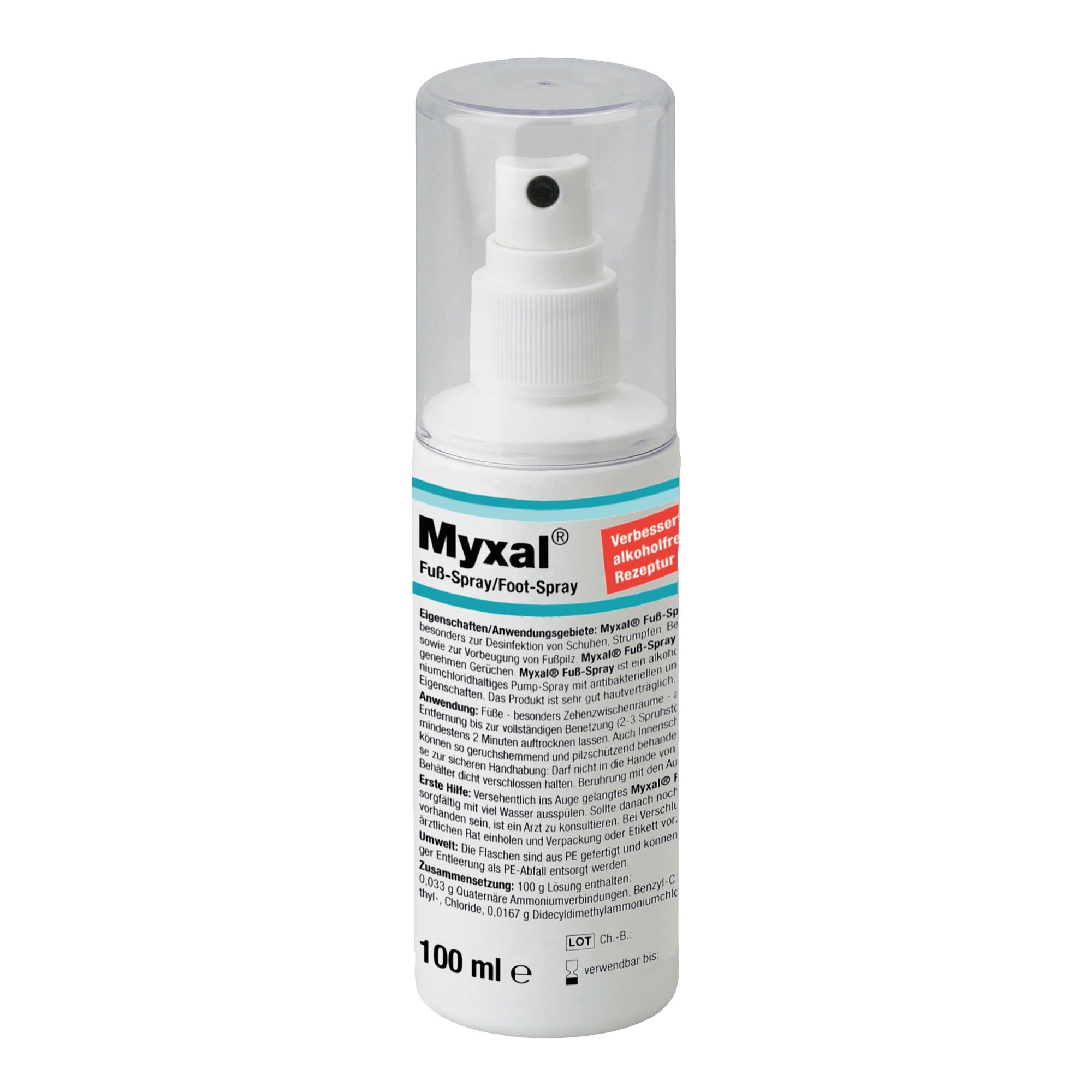 Myxal Fuß-Spray geruchsbildende Bakterien 100 ml 100 ml Flasche 13885001_1