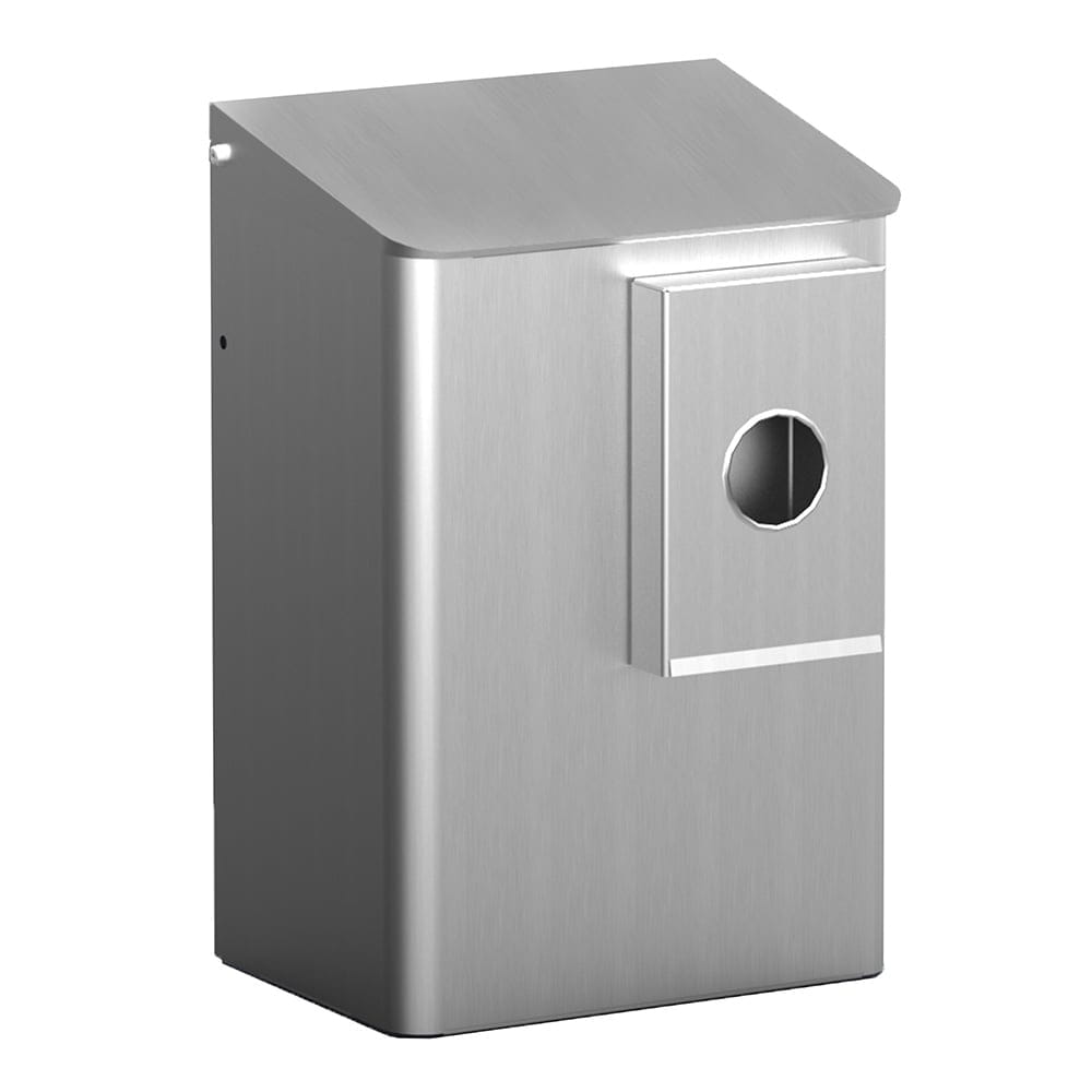 MediQo-line Hygiene-Abfallbehälter 6 Liter Hygienebeutelhalter MQWB6HBKA Aluminium 8400_1