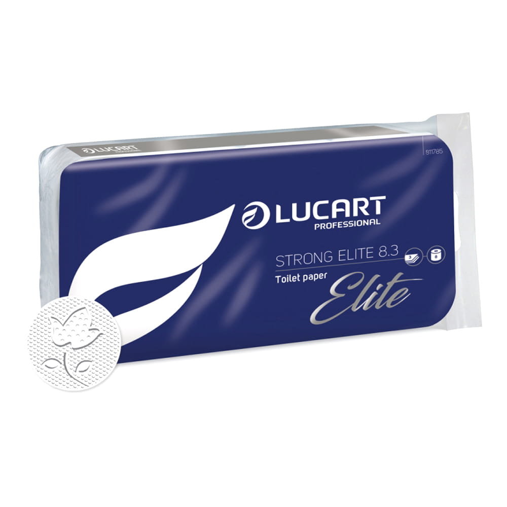 Lucart Strong Elite 8.3 Toilettenpapier 3-lagig 250 Blatt 72 Rollen 811785_1