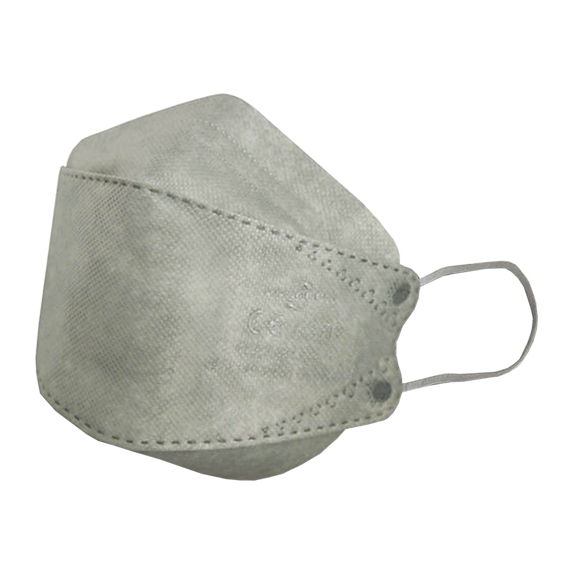 FFP2-Atemschutzmaske grau 3D in CE-Kennzeichnung der Maske CE-0370 GL52605-28-grau