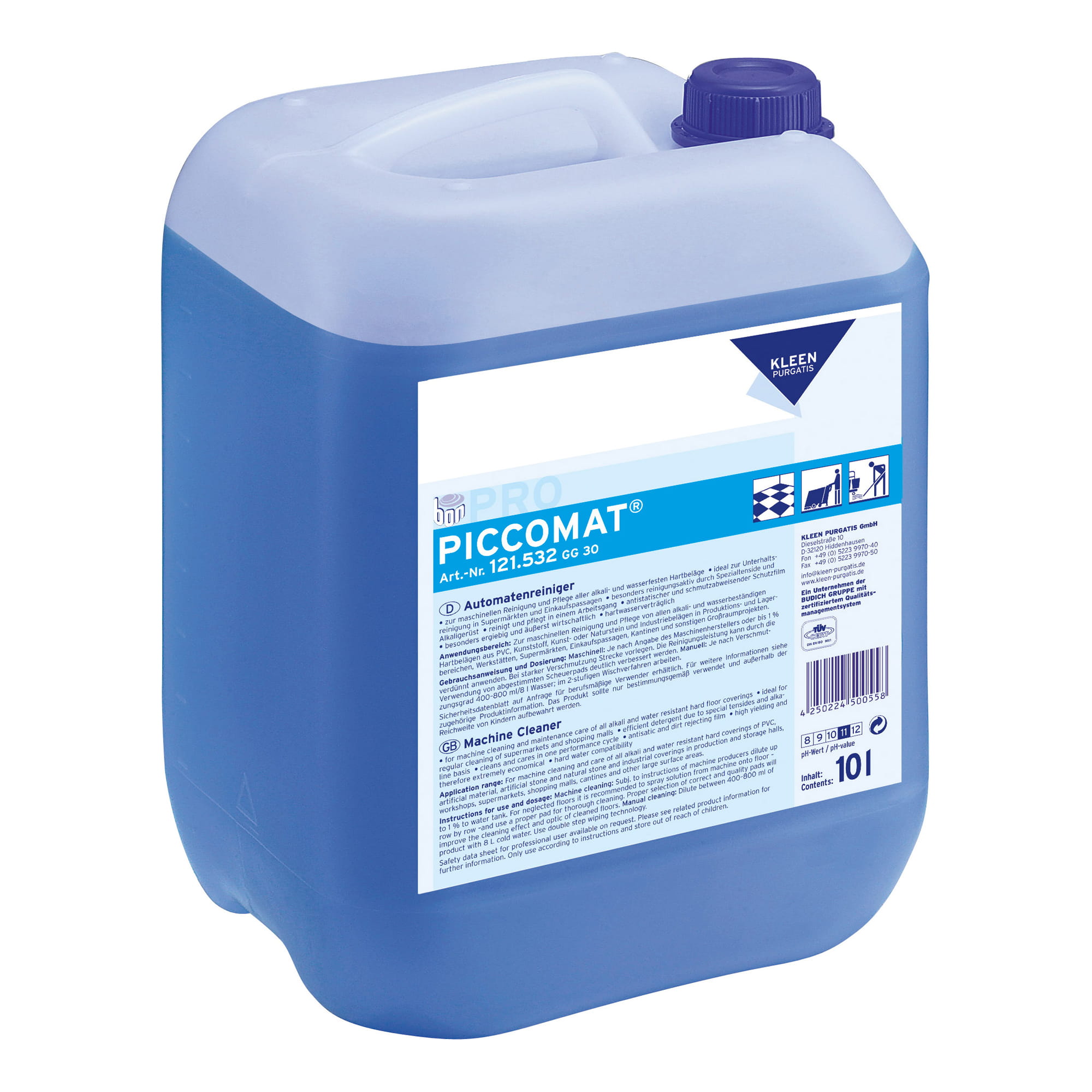 Kleen Purgatis Piccomat Industrie- Automatenreiniger 10 Liter Kanister 90121532_1