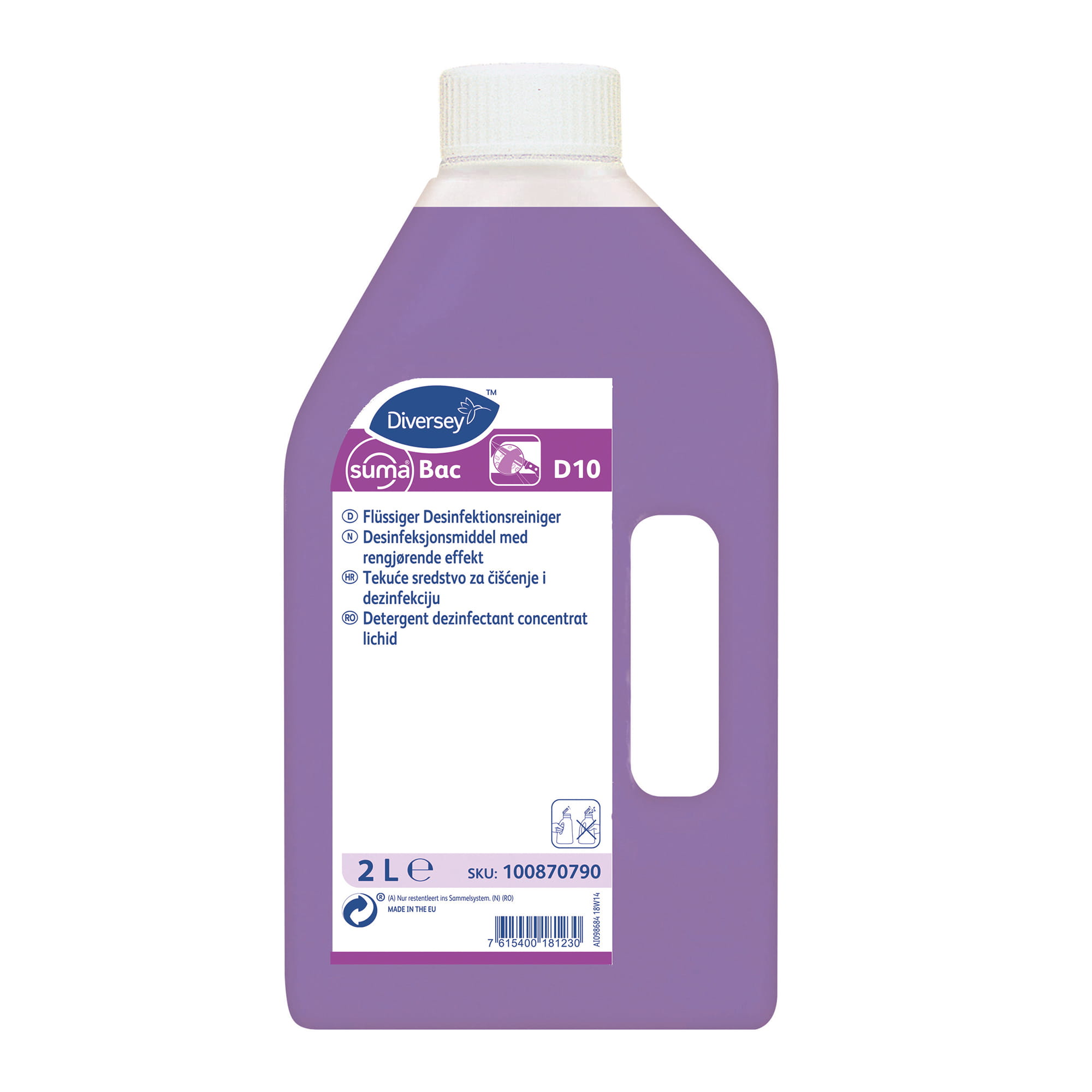 Suma Bac D10 flüssiger Desinfektionsreiniger 2 Liter Flasche 100860700_1